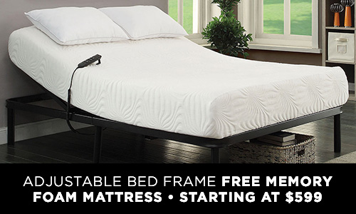 Adjustable Bed Frame With Free Mattress Starting at $599